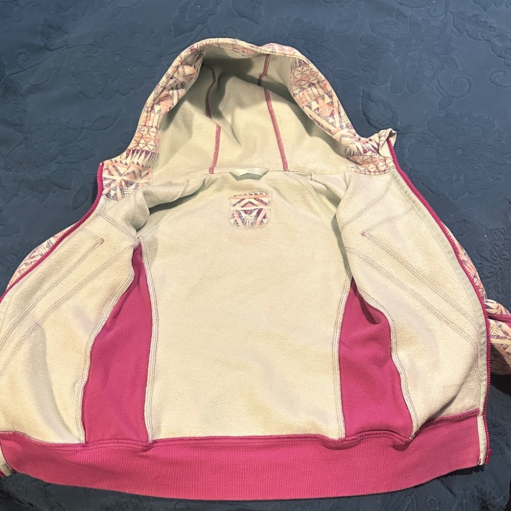 IVIVVA by Lululemon Purple/Pink and Blue Patterned Kids Hoodie - Picture 5 of 7